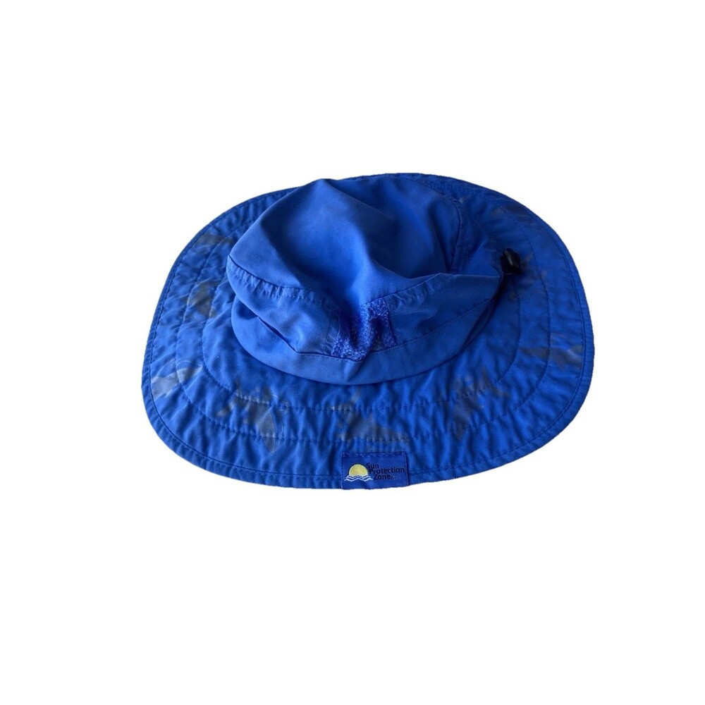 Sun Protection Zone Kids Safari Sun Hat Blue Shark  UPF 50+ One Size 50-54cm